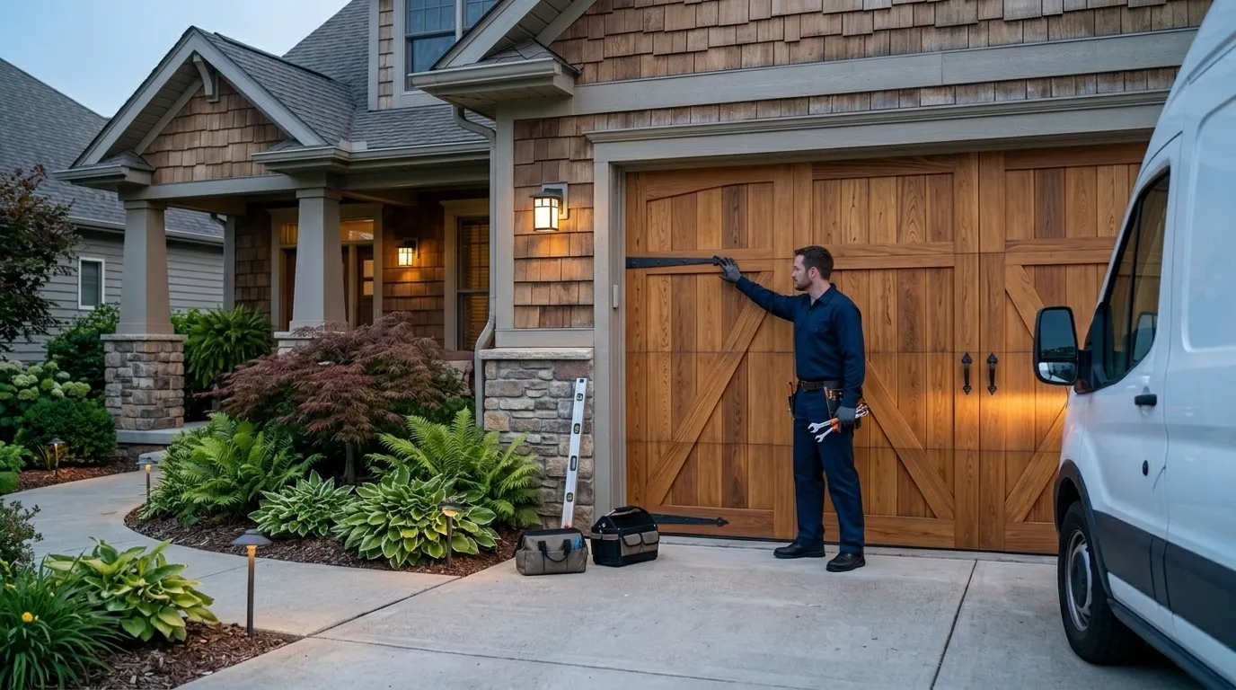 What a Garage Door Service Call Actually Covers